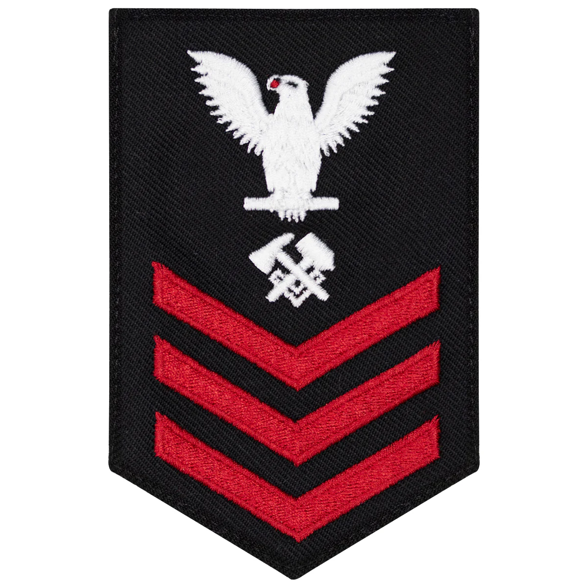 Navy E6 FEMALE Rating Badge: Hull Maintenance Tech - New Serge for Jumper