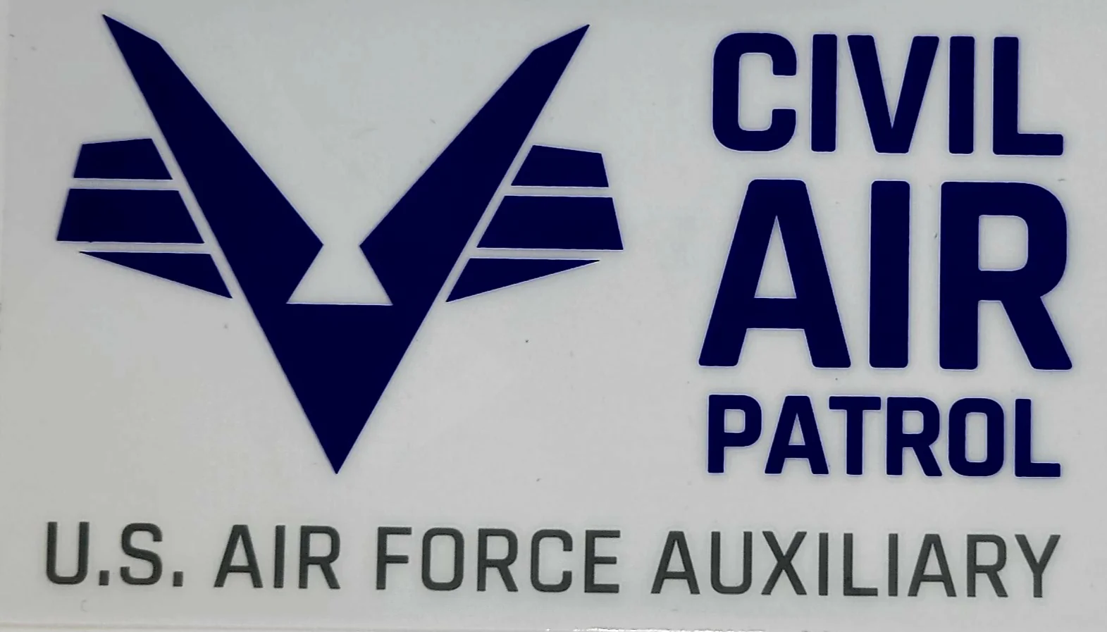 Civil Air Patrol Decal: 6" Flying V Cling Decal