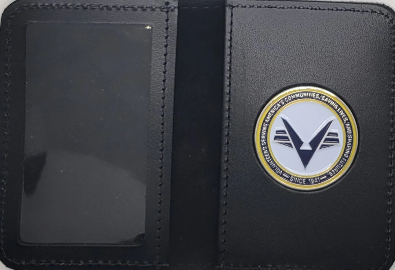 Civil Air Patrol: ID Holder with Flying V coin