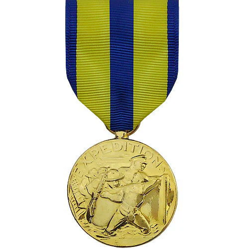 Full Size Medal: Navy Expeditionary - 24k Gold Plated