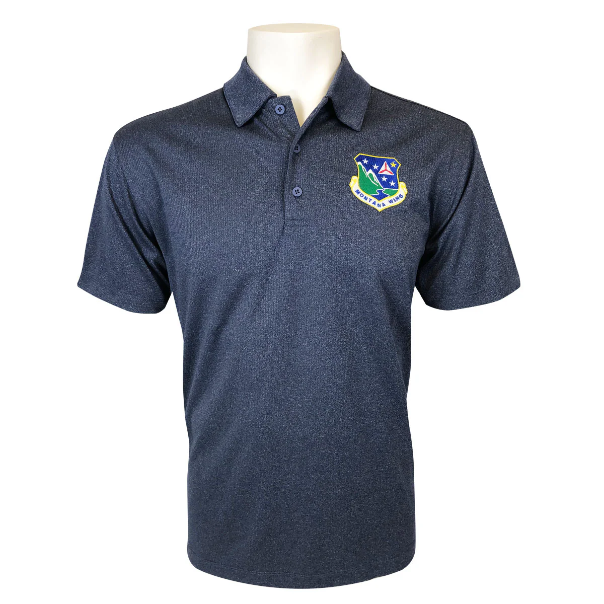 Civil Air Patrol Leisure Polo: Montana Wing Male (Navy)