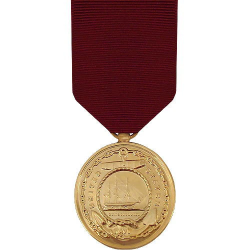 Full Size Medal: Navy Good Conduct - 24k Gold Plated