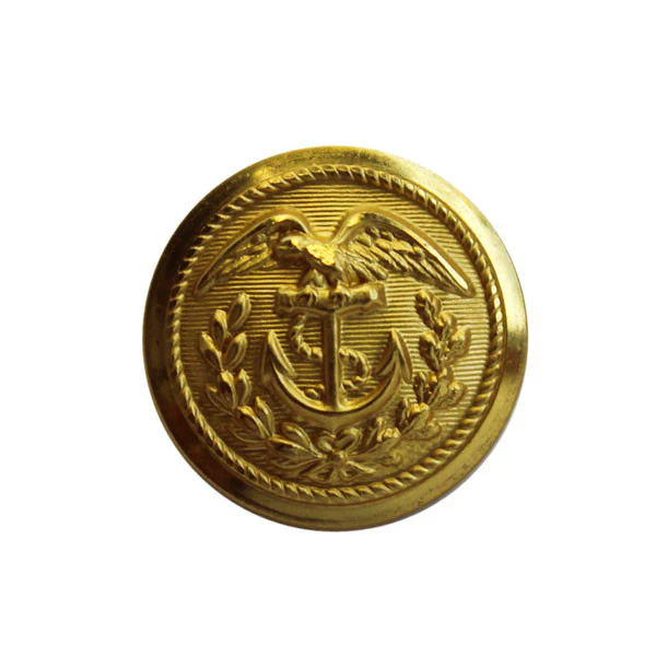 Coast Guard Button: 28 Ligne Gold