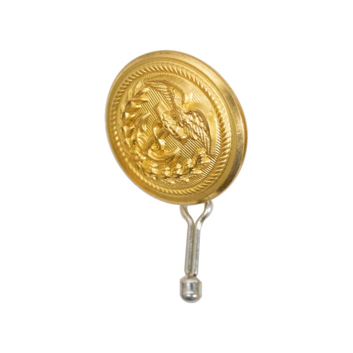 Coast Guard Button: 22-1/2 Ligne Gold with bodkin