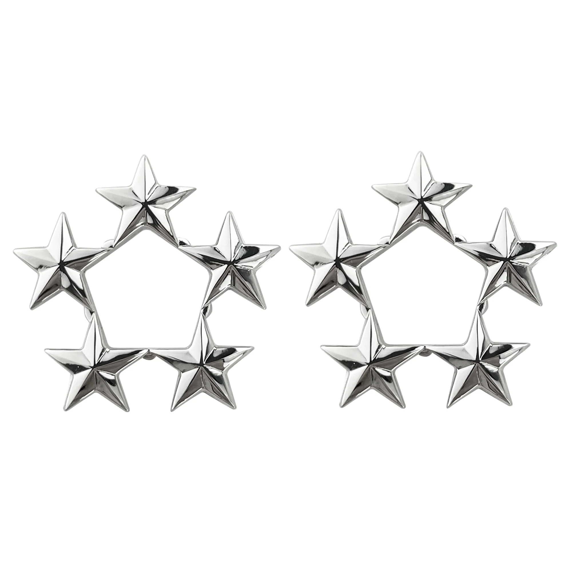 Collar Insignia: Fleet Admiral 5-star 3/8" stars