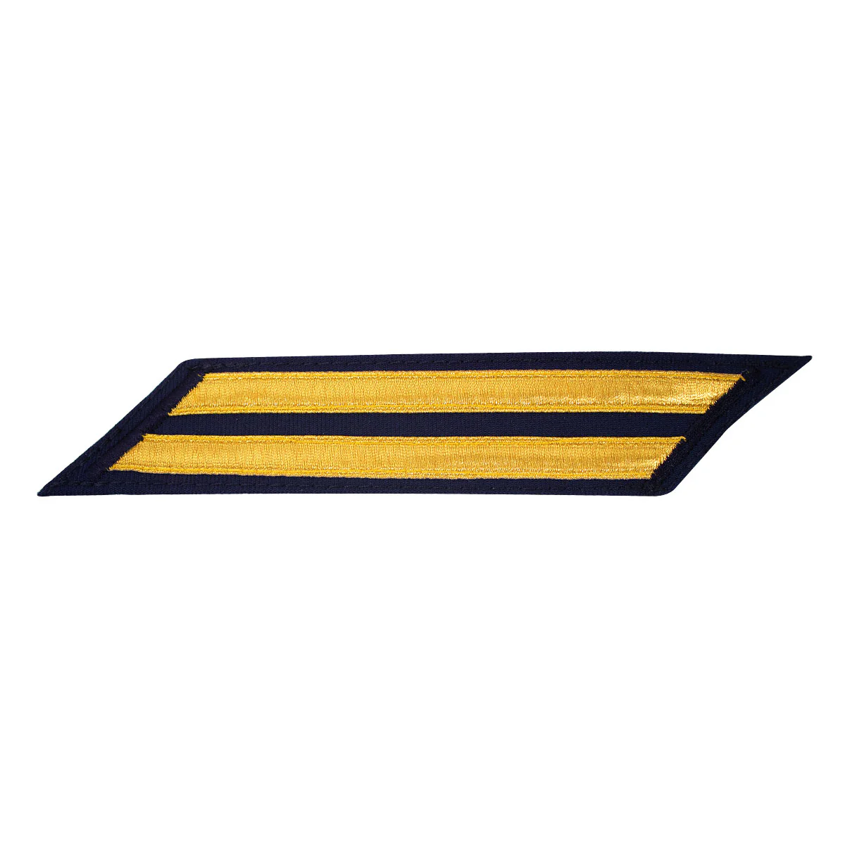 Coast Guard CPO Hash Marks: Gold Lace on Blue - Set of 2