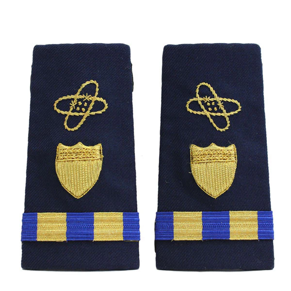 Coast Guard Shoulder Board: Enhanced Warrant Officer 2 Electronics
