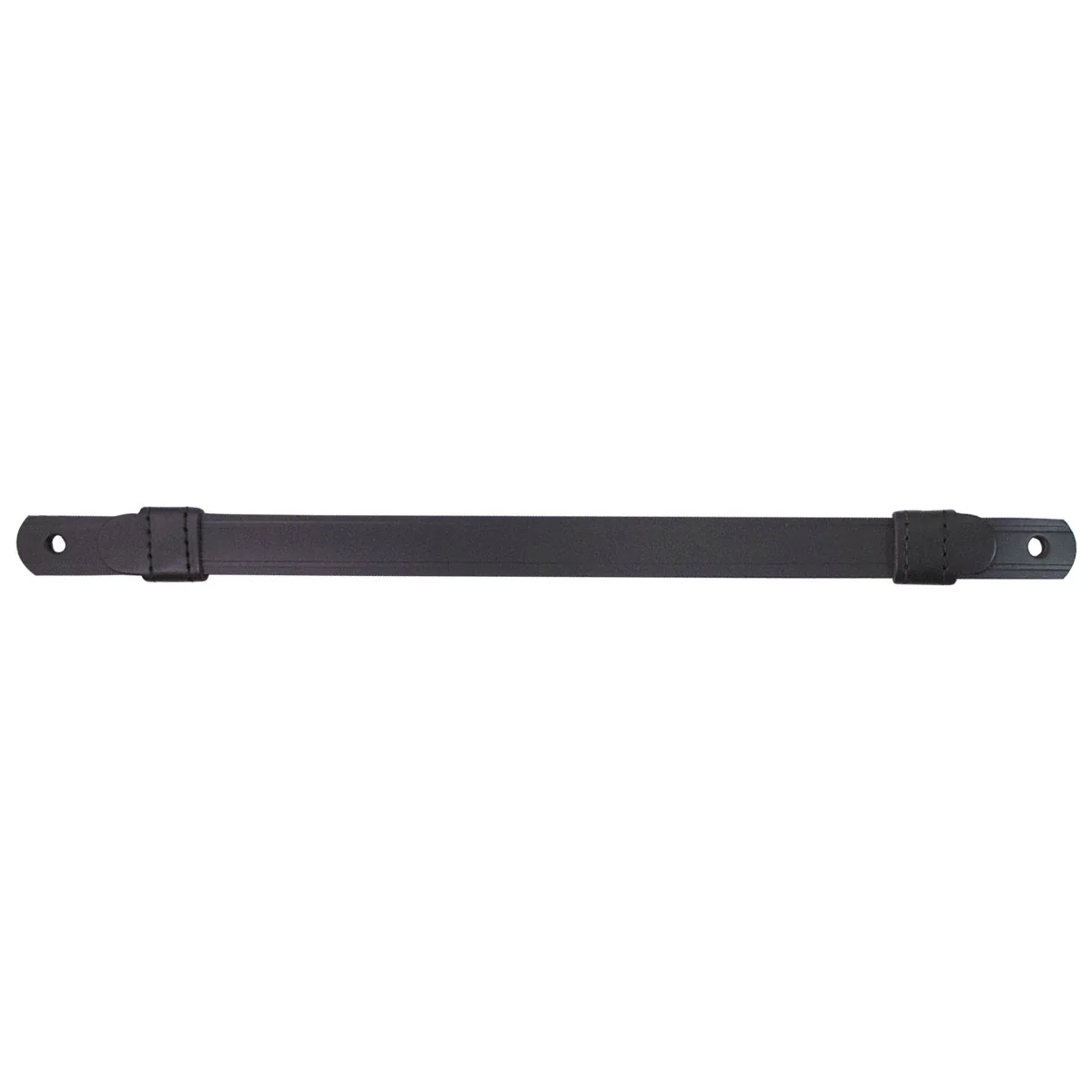 Cap Strap: Front Black cowhide