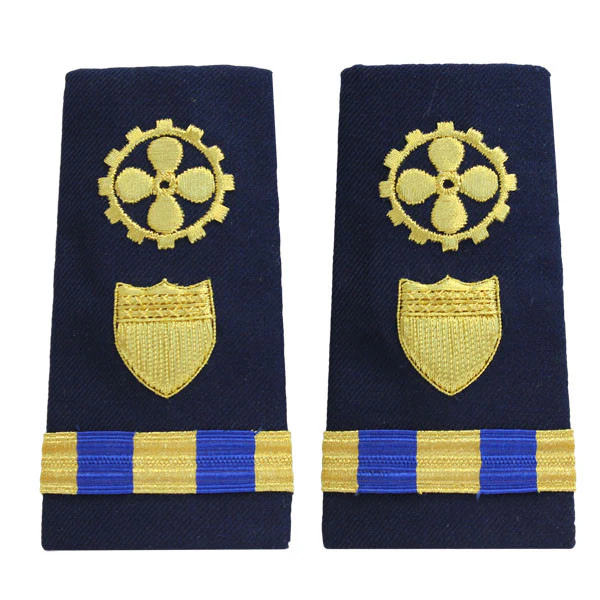 Coast Guard Shoulder Board: Enhanced Warrant Officer 3 Marine Safety Specialist Engineer