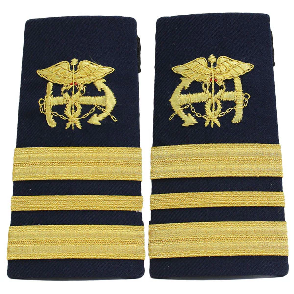 Coast Guard Shoulder Board: Enhanced Public Health Service Lieutenant Commander PHS