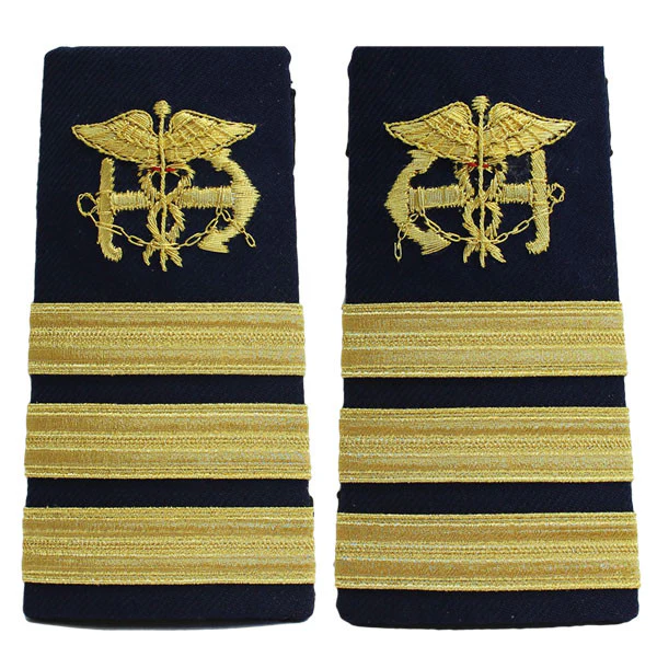 Coast Guard Shoulder Board: Enhanced Public Health Service Commander PHS