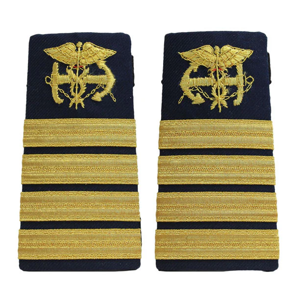 Coast Guard Shoulder Board: Enhanced Public Health Service Captain PHS
