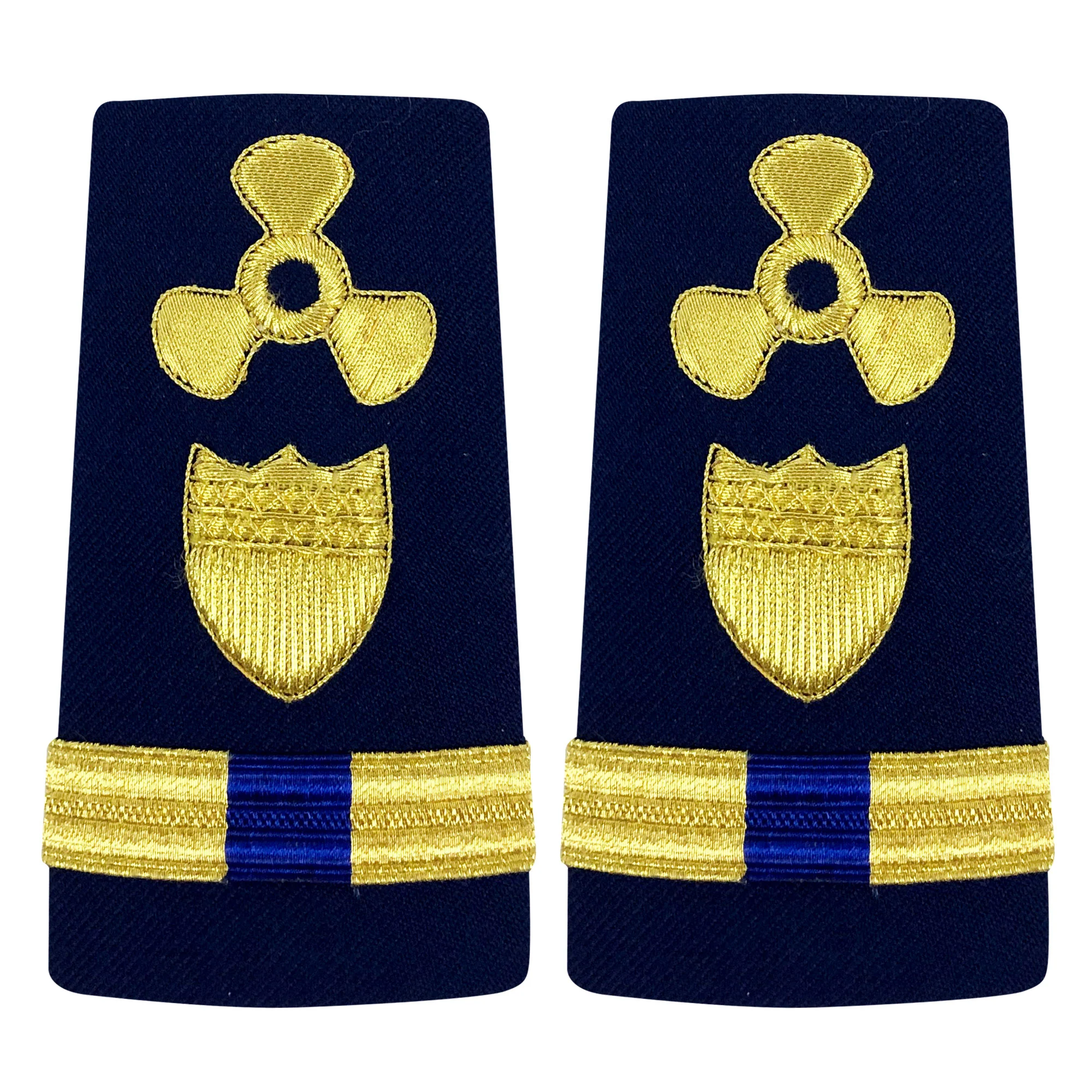 Coast Guard Shoulder Board: Enhanced Warrant Officer 4 Naval Engineering - Female