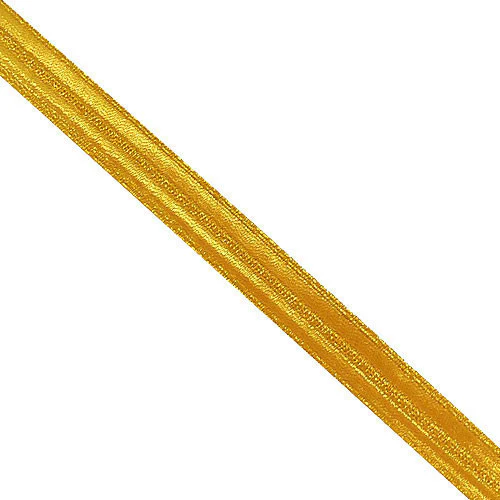 Synthetic Lace: Gold - 3/8"