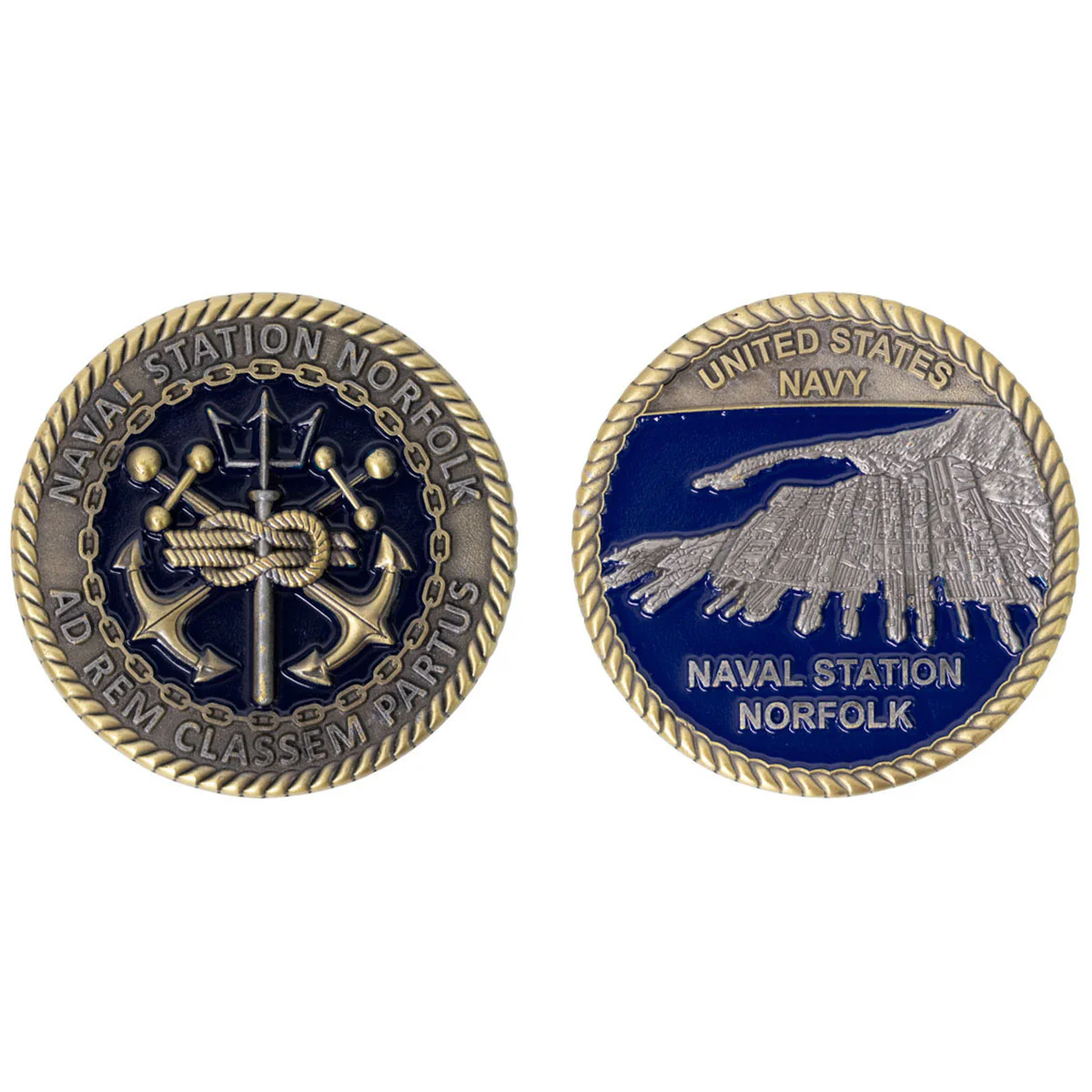 Coin: Norfolk Naval Station Port