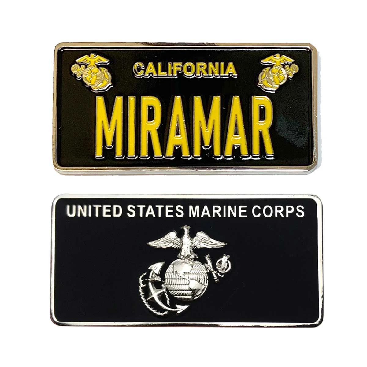 Marine Corps Coin: 1.25" License Plate Miramar