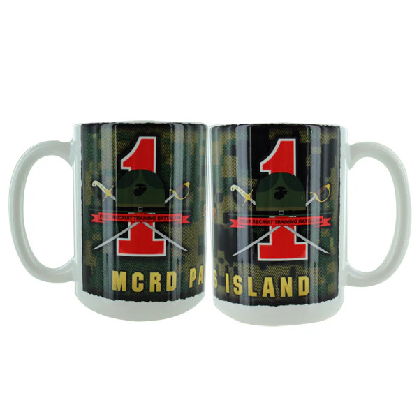 Marine Corps Mug -  Parris Island 1st Recruit Battalion