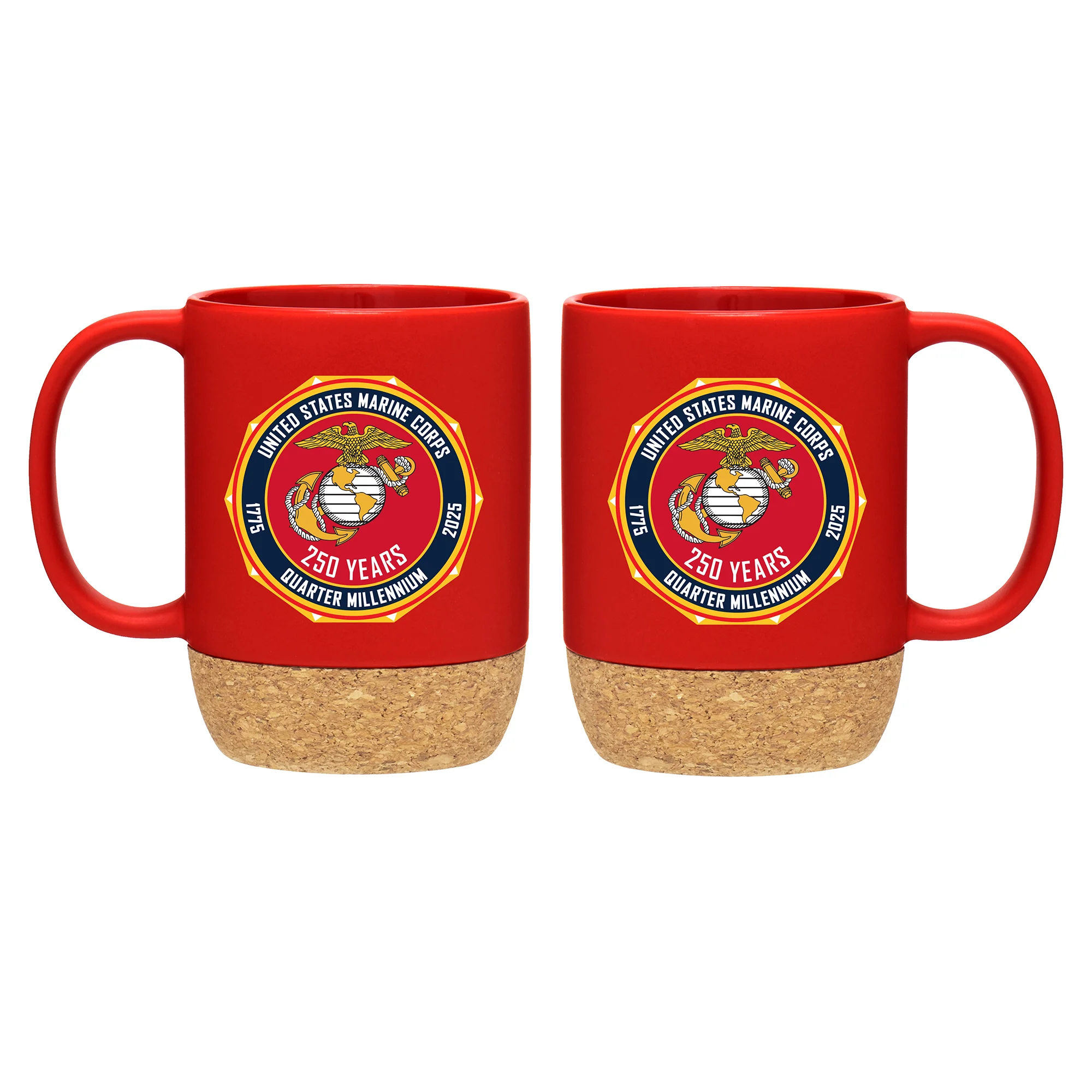 Marine Corps 250th: 13oz Mug Red Ceramic
