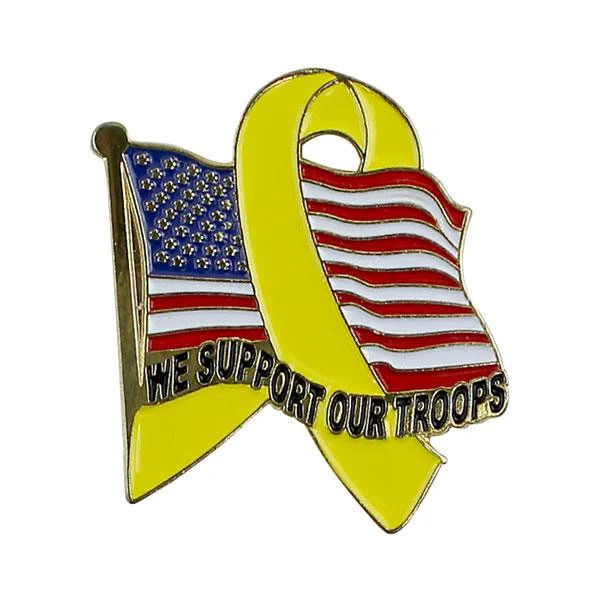 Lapel Pin: We Support Our Troops