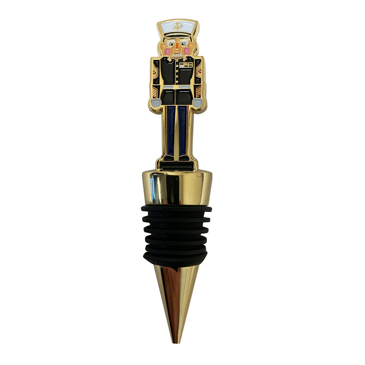 USMC Nutcracker Wine Stopper: 3.75" Master Sergeant