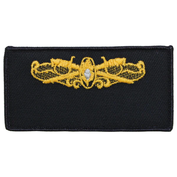Navy FRV Cloth Blank Name-tag: Surface Warfare Medical with Hook