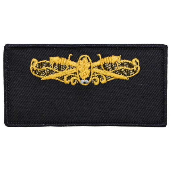 Navy FRV Cloth Blank Name-tag: Surface Warfare Dental with Hook