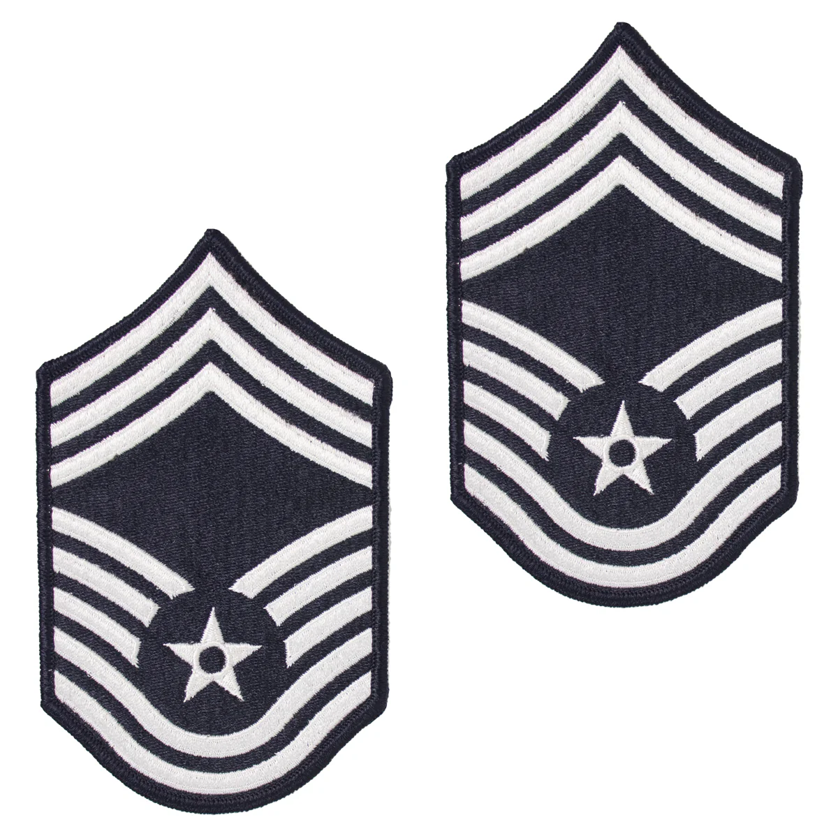 Air Force Embroidered Chevron: Chief Master Sergeant - small color