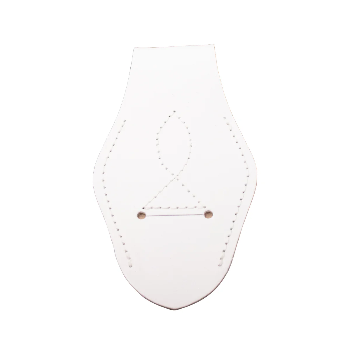 Marine Corps Sword Frog: NCO - white cowhide leather