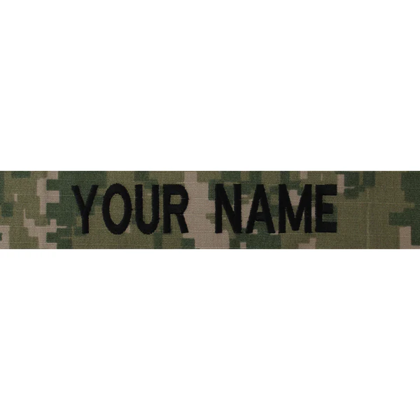 USNSCC / NLCC Name Tape: Embroidered on Type III Sew On