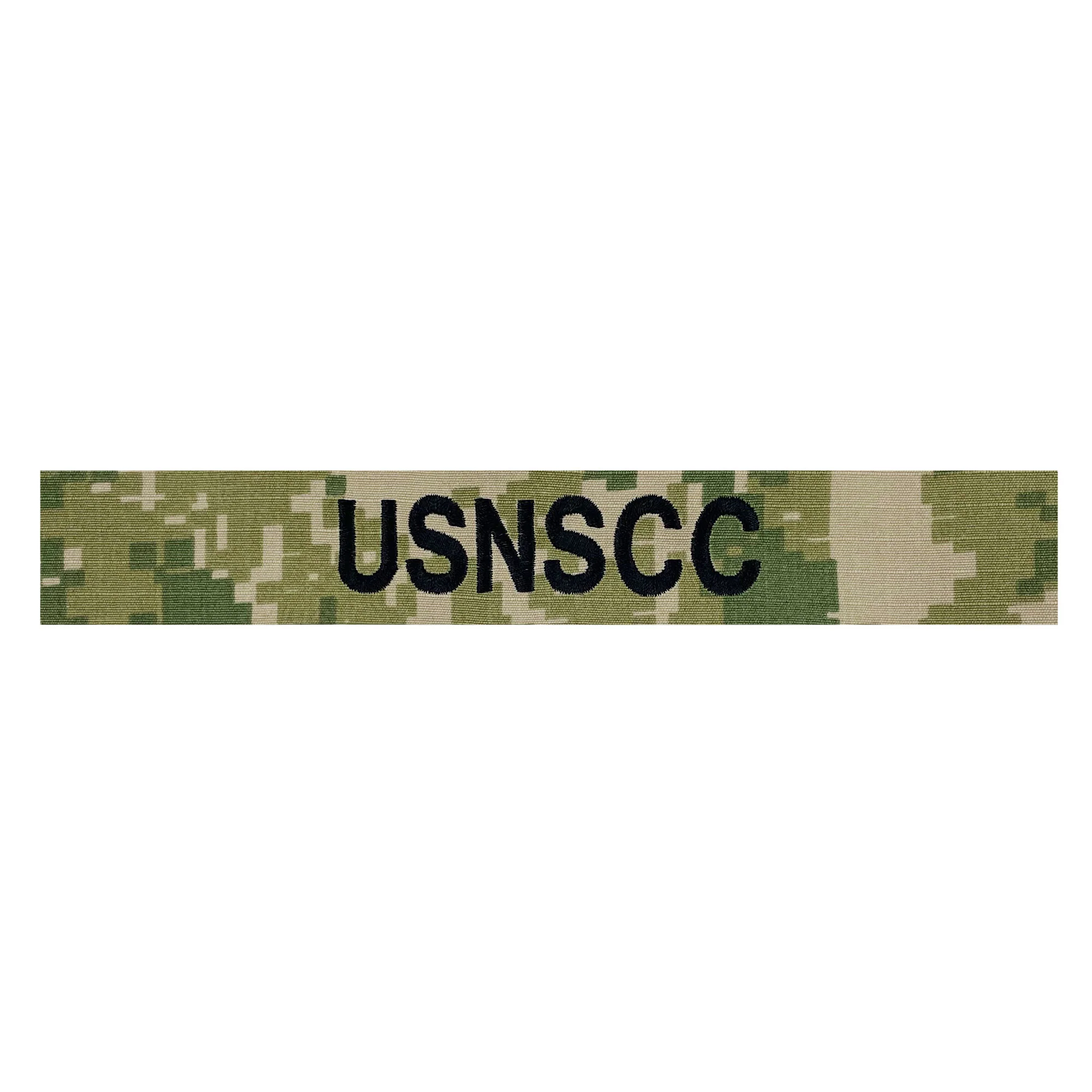 USNSCC Name Tape: Black Embroidered on Type III Sew On