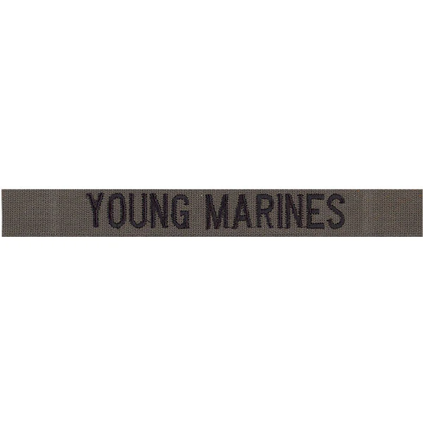 Young Marine's Name Tape: Embroidered on Olive Drab