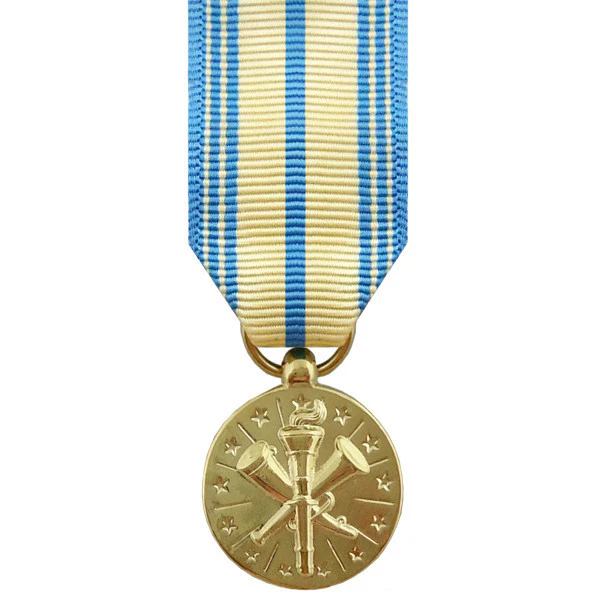 Miniature Medal- 24k Gold Plated: Armed Forces Reserve Marine Corps