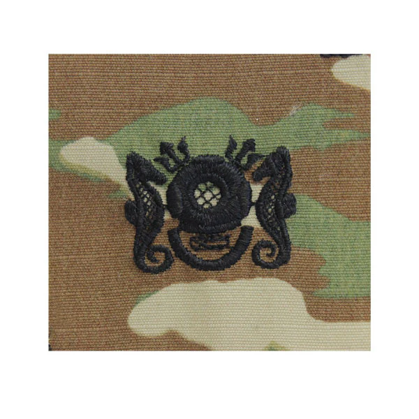 Navy Embroidered Badge: Diving Officer - embroidered on OCP