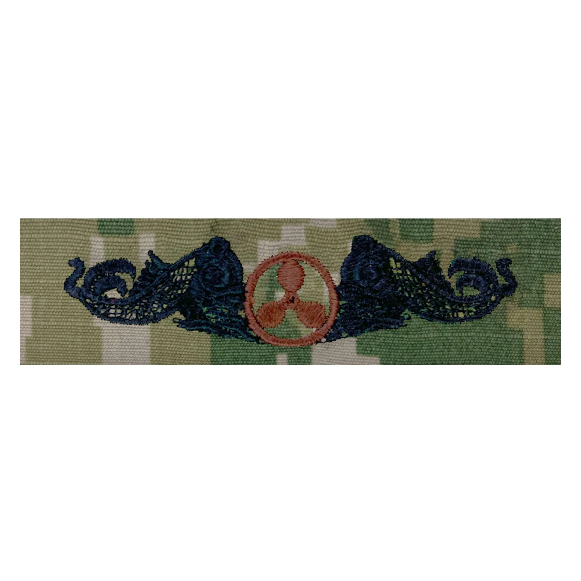 Navy Embroidered Badge: Submarine Engineering - Woodland Digital