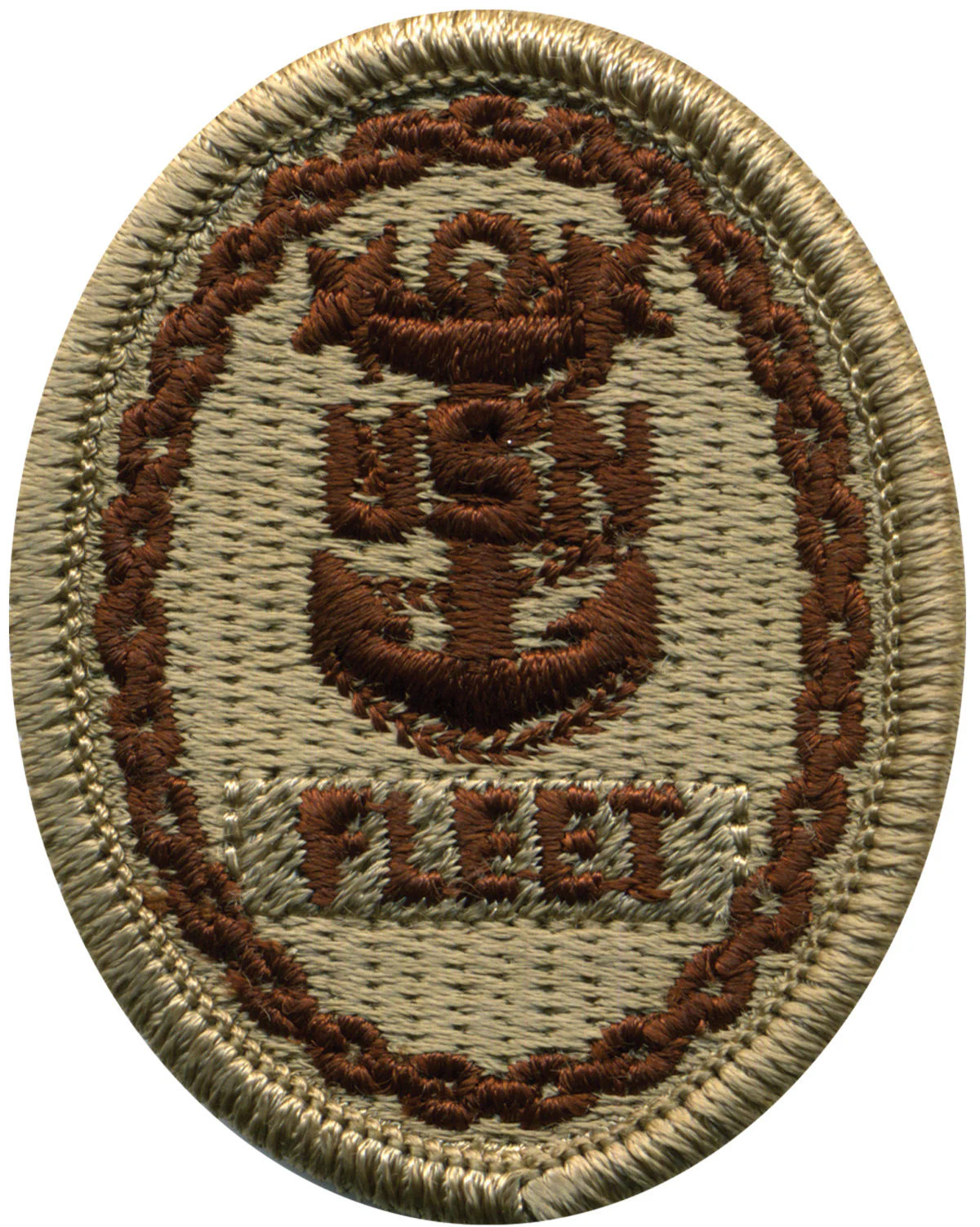 Navy Embroidered Badge: Fleet E-9 - Desert Digital