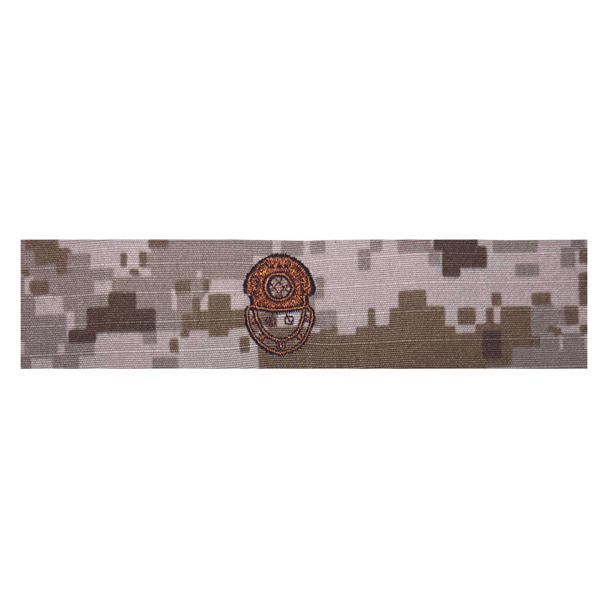 Navy Embroidered Badge: Diver 2nd Class - Desert Digital