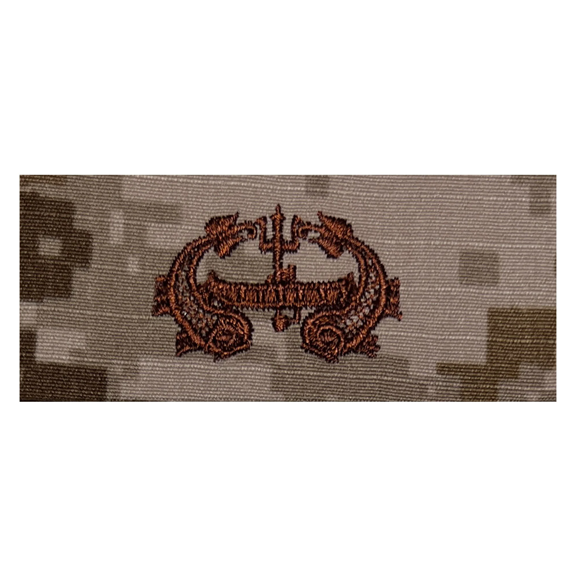 Navy Embroidered Badge: Deep Submergence - Desert Digital